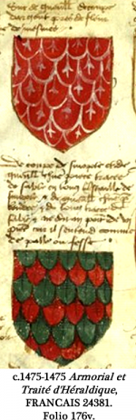 Armorial et Traite de Heraldique, 1475, Plumetty